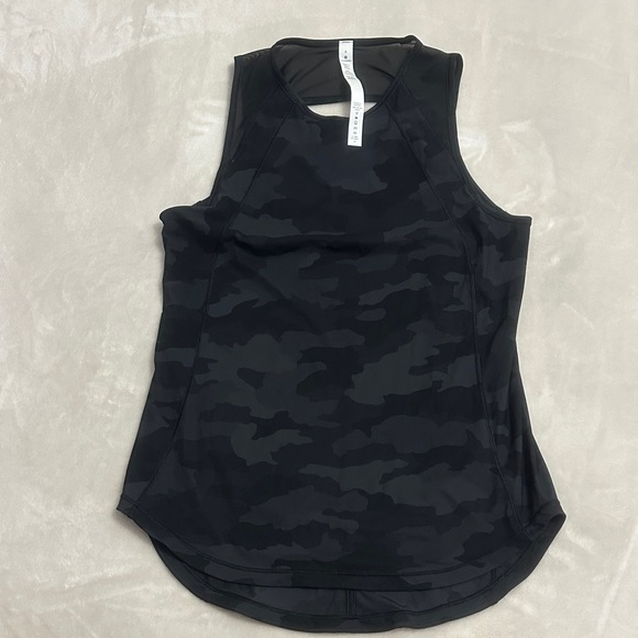 lululemon athletica Tops - Lululemon Athletica Black Camo Tank Top